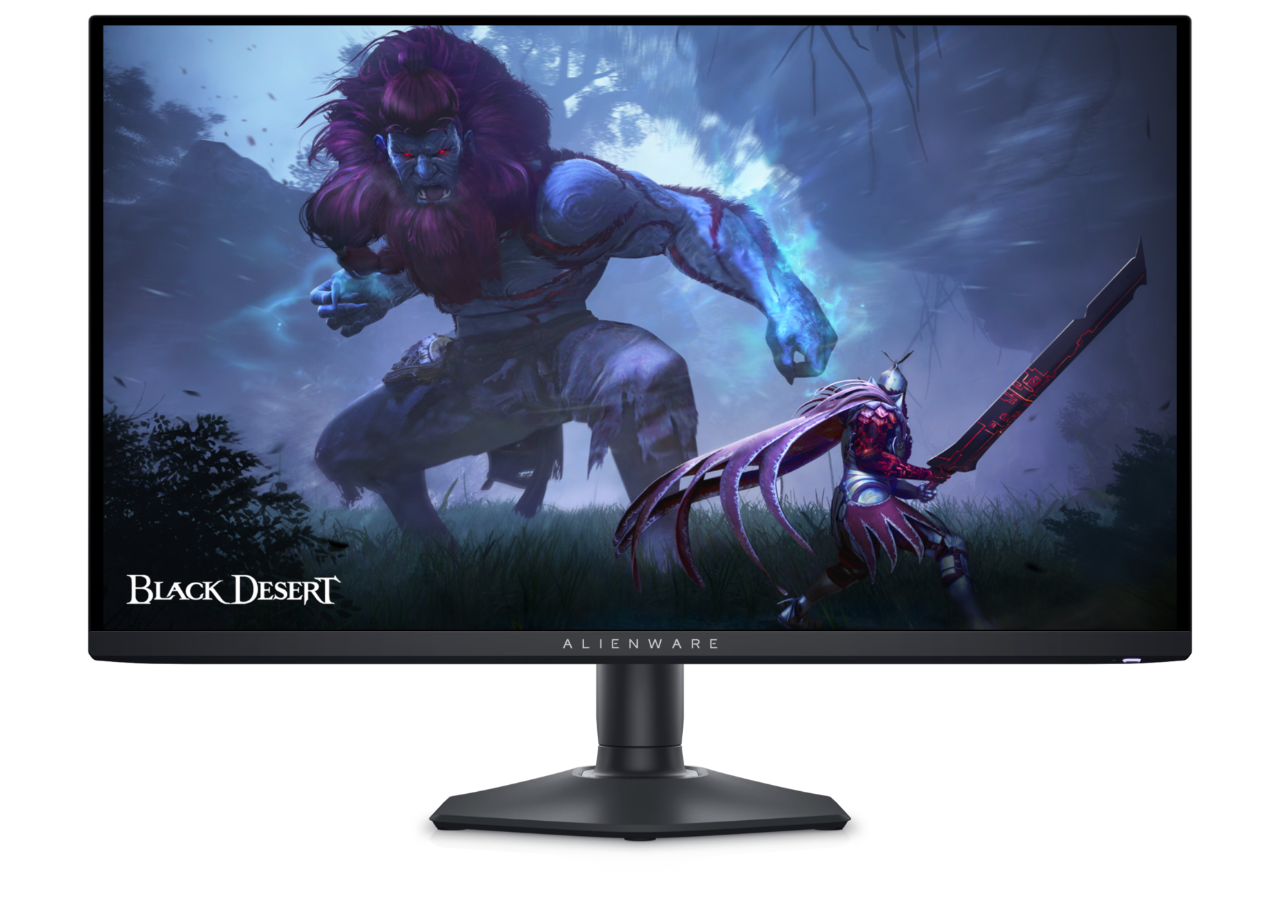 Front aspect of Dell Alienware 360HZ AW2725DF Monitor.