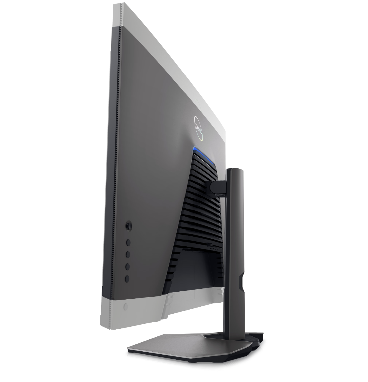 Side view of a Dell G3223Q 32 inch 4K UHD Gaming monitor showing Height adjustability options.