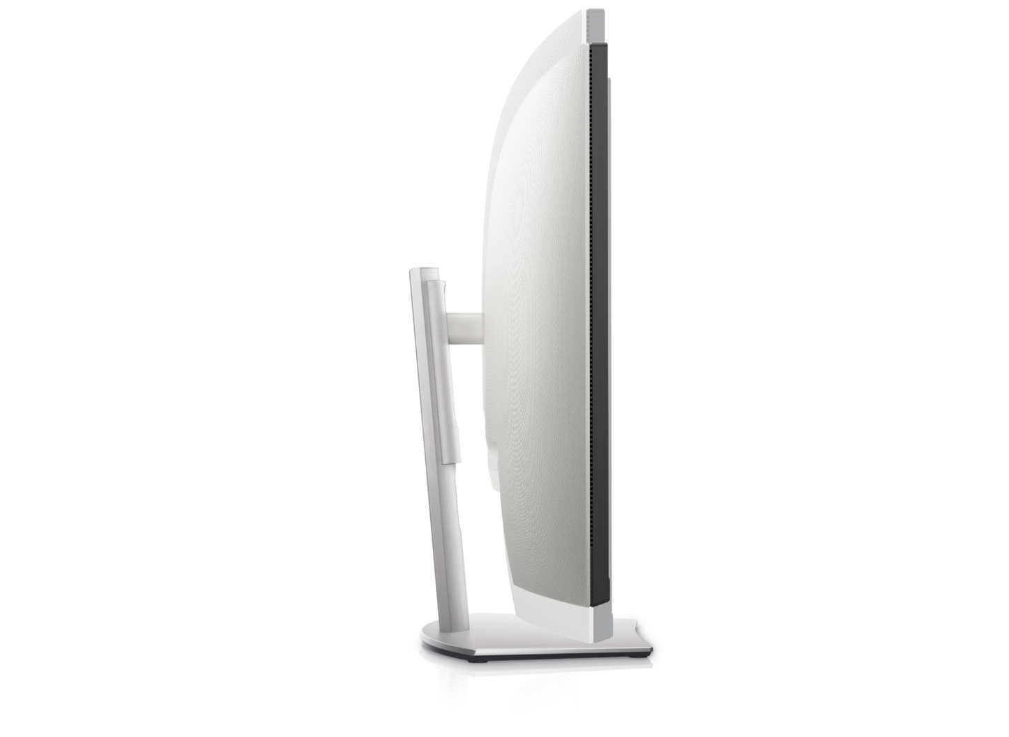 Side profile of the Dell S3221QSA showing the Height adjustment feature of the stand.