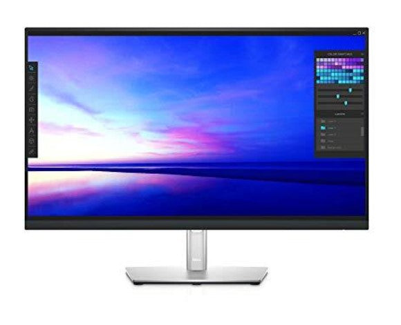 Front of the Dell professional series P2721Q a 27 inch 4K monitor.